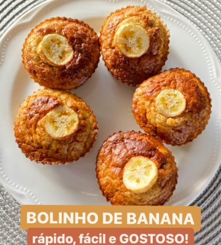 "Bolinho de Banana Fit Fofinho e Sem Açúcar – Receita Fácil e Saudável"