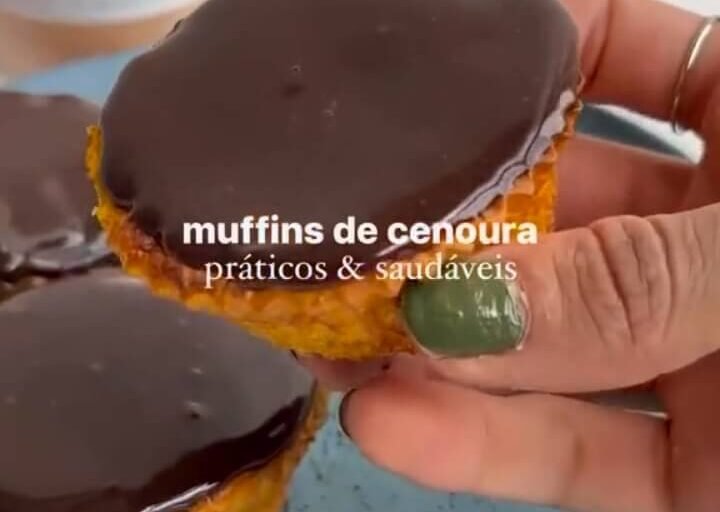 Muffin de Cenoura Fit: macio, proteico e saudável