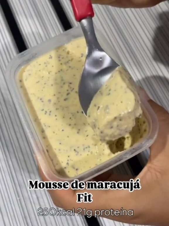 Mousse de Maracujá Fit com Apenas 3 Ingredientes 🍊🍨