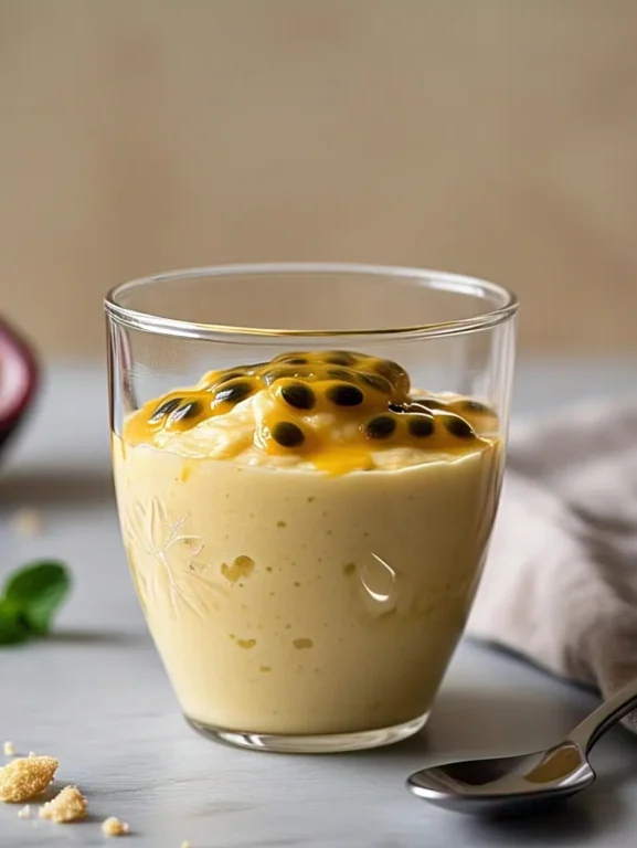 ✨ Mousse de Maracujá Saudável e Proteico