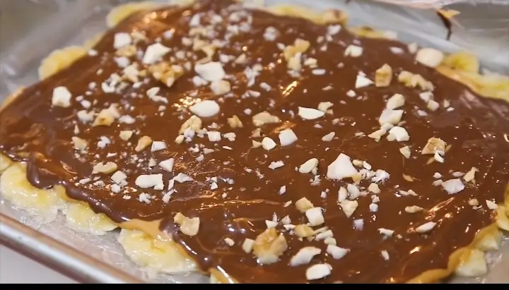 🍌🍫 Sobremesa Fácil com Banana, Pasta de Amendoim e Chocolate