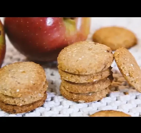 🥰 Biscoito de Maçã Sem Trigo, Sem Leite e Sem Ovos 🍎🍪