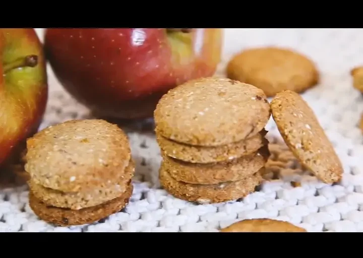 🥰 Biscoito de Maçã Sem Trigo, Sem Leite e Sem Ovos 🍎🍪
