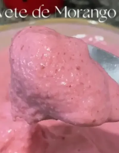 🍓🍦Sorvete de Morango FIT apenas 2 ingredientes