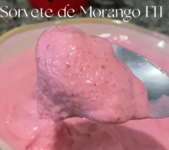 🍓🍦Sorvete de Morango FIT apenas 2 ingredientes