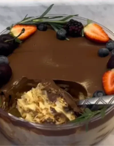 Torta de Bolacha Sem Açúcar