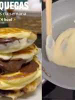 Panquequinha Recheada Proteica de Chocolate