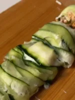 🥒🐟 Pepino Recheado Proteico com Salmão