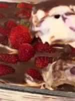 🎄🍓 Pavê de Morango Proteico ZERO Açúcar