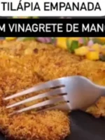Tilápia Empanada no Coco com Vinagrete
