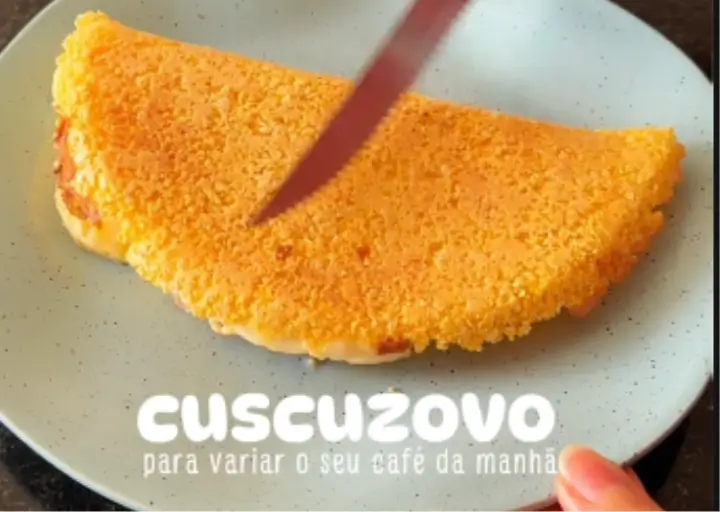 🌽🍳 Cuscuz com Ovo Fit e Cremoso