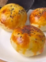 pãozinho de batata fit recheado com frango