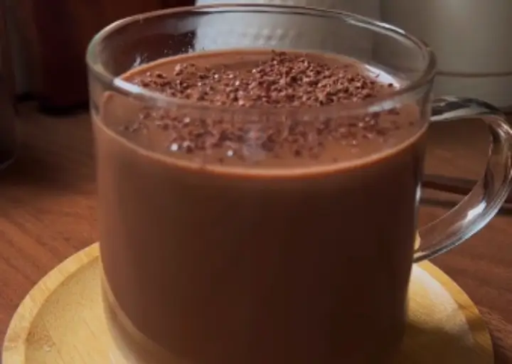 chocolate quente proteico fit