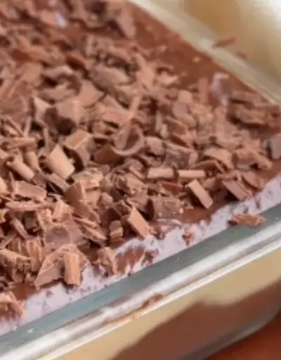 Pavê saudável de chocolate