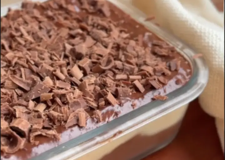 Pavê saudável de chocolate