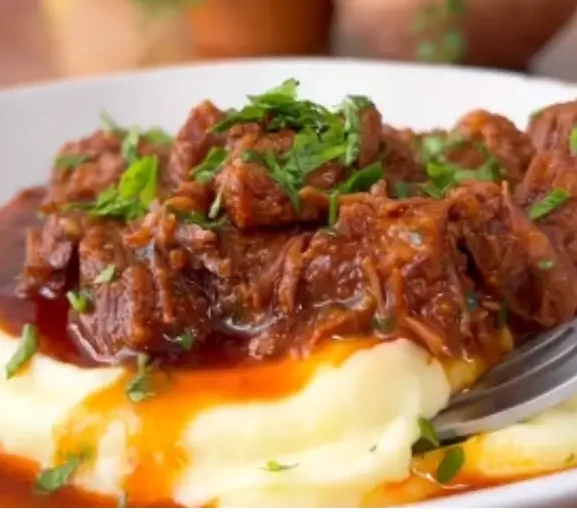 Carne de panela suculenta e macia