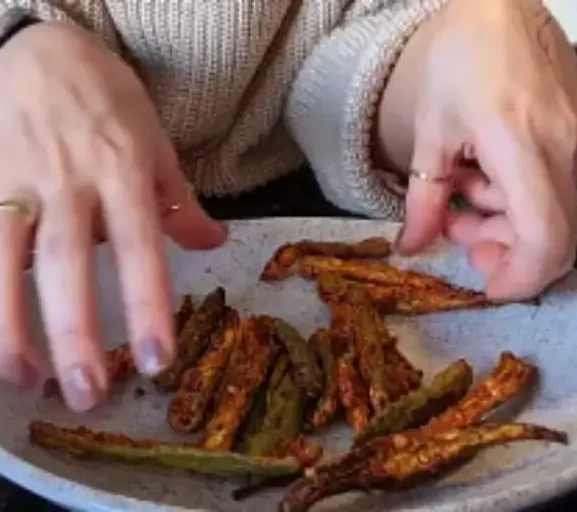 🥒 quiabo crocante fit rápido e delicioso