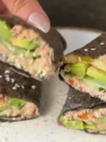 🍣 roll proteico de atum fit estilo japonês