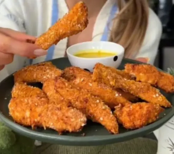 🍗✨ FRANGO EMPANADO SAUDÁVEL, CROCANTE E SEM GLÚTEN