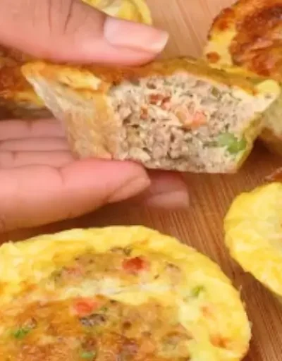 🥚🐟 omelete de atum na air fryer