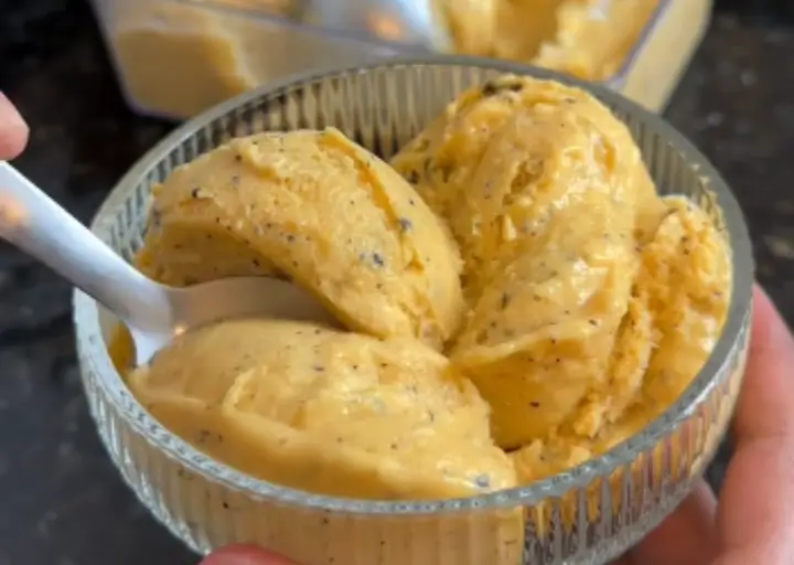 Sorvete Fit de Frutas Amarelas