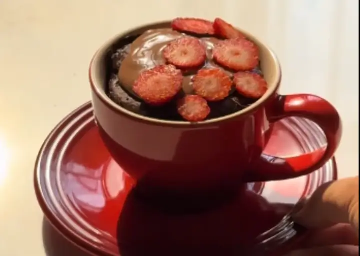 Bolinho de Caneca Fit de Chocolate com Aveia