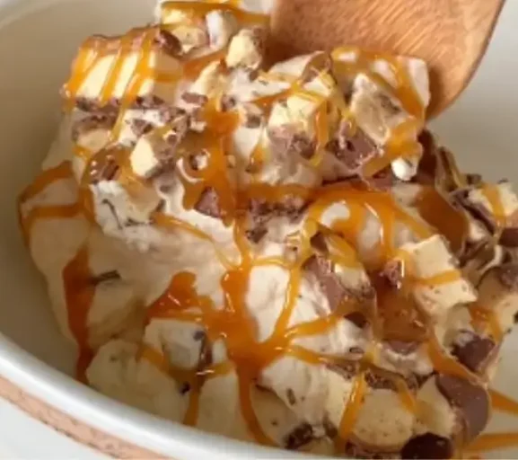 🍨🤍 Gelato Saudável Proteico de Doce de Leite