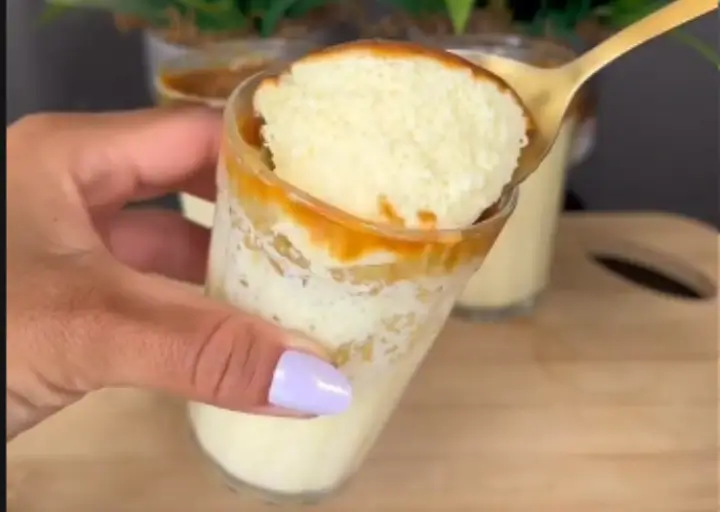 🍮✨ Pudim Fit de Doce de Leite no Copinho
