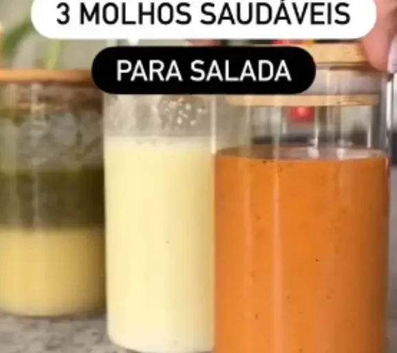 🥗🫙 MOLHOS SAUDÁVEIS PARA SALADA