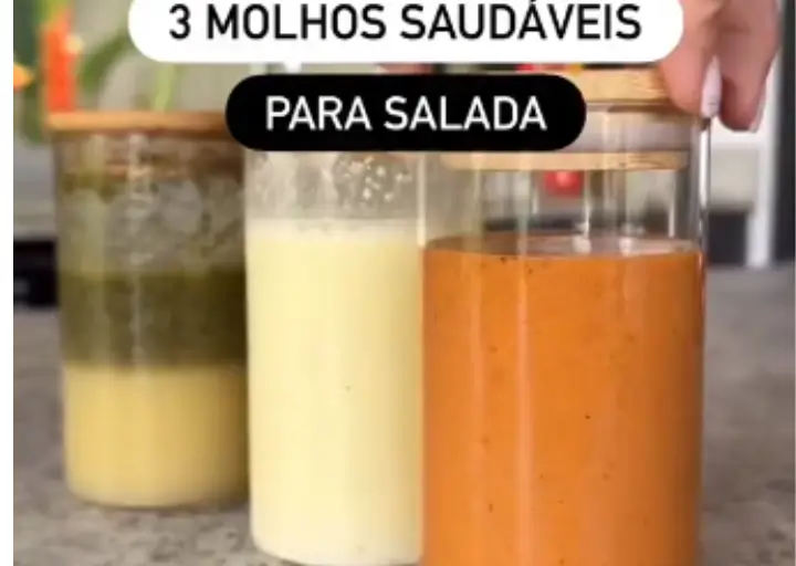 🥗🫙 MOLHOS SAUDÁVEIS PARA SALADA