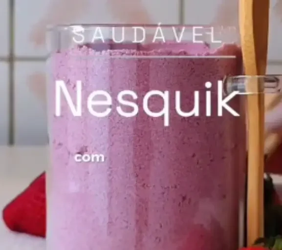 🍓🥛 Nesquik Saudável Caseiro