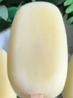 🍍🥥 Picolé Piña Colada Fit — Apenas 2 Ingredientes