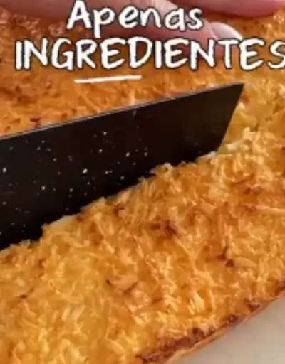 🥥🍰 Torta de Coco Fit de 3 Ingredientes — Fácil, Proteica e Viciante